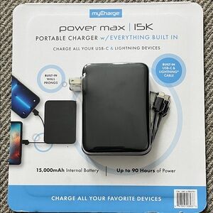 Power Max 15K Portable Charger - Black